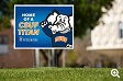 Home of a CSUF Titan Lawn Sign - Click to view larger image